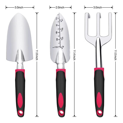 Kit De Jardinería De 3 Piezas Con Herramientas De Aluminio.