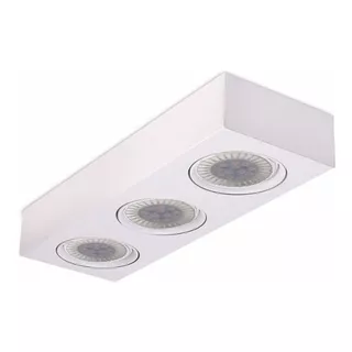 Plafon Led Ar111 3 Luces 12w Candil Completo Living