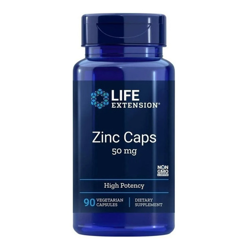 Life Extension Zinc 50 Mg, 90 Vegcaps Sfn Sabor Sin sabor