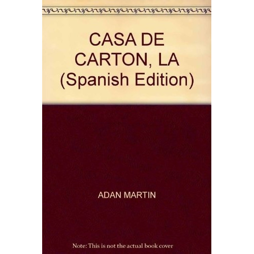 La Casa De Carton - Adan, Martin, De Adan, Martin. Editorial Mansalva En Español