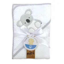 Toalla capucha algodón para bebé Mini Me gatita rosada Toalla capucha algodón para bebé Mini Me gatita rosada