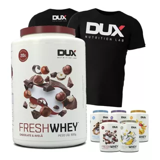 Fresh Whey Protein 900g 3w + Camiseta Dux - Iso + Hidro