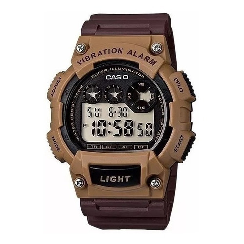 Reloj Casio Vibration Alarm Sumergible 100m W-735h-5avdf