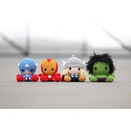 Kit Amigurumi Os Vingadores Em Croche Avengers Miniaturas