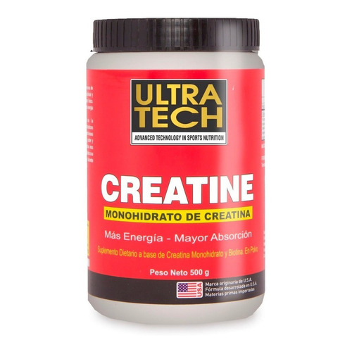 Suplemento en polvo Ultratech Nutrition  Classic Creatine creatina monohidratada en pote de 500g