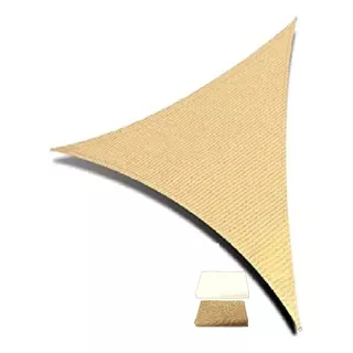 Lona Toldo Vela Sombra Triangular 3x3x3 Mts Anti Uv Color Beige Arena