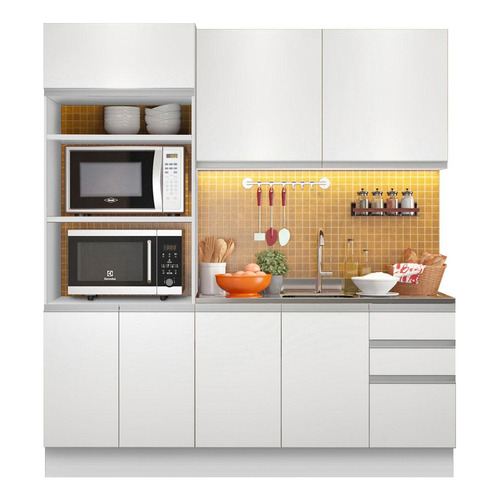 Armario De Cocina Compacto 190cm Laura Madesa - Blanco