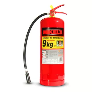 Extintor Emergencia Apagar Fuego Recargable Polvo Abc 9 Kg