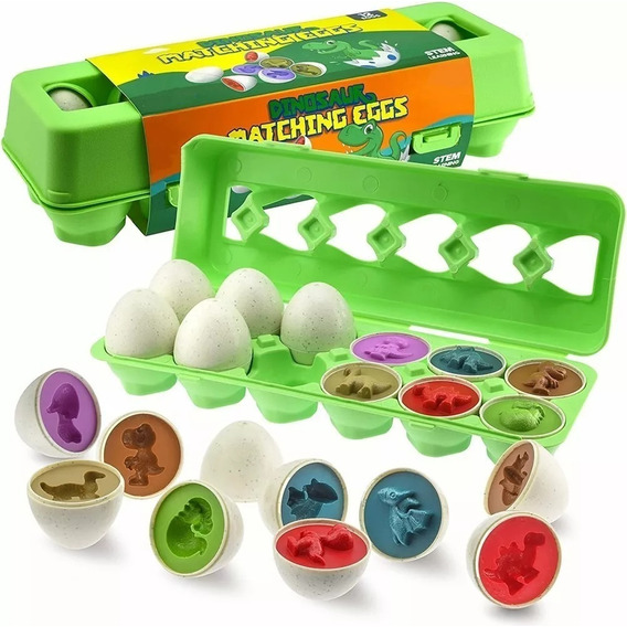Juego Didáctico Para Niños, Juguete Educativo Huevos Colores