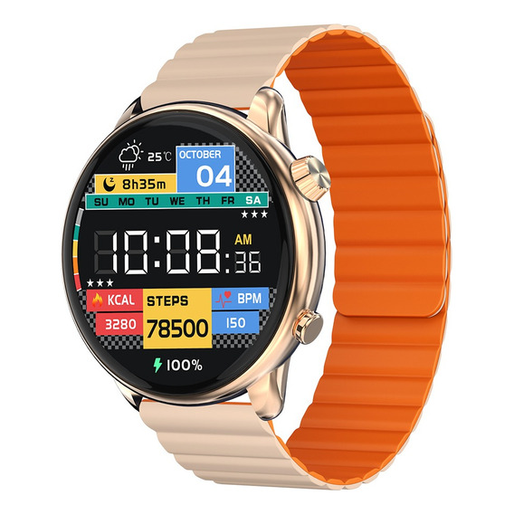 Imiki Tg2 Smartwatch 1.47 Pantalla Amoled Hd Llamada Bluetooth Reloj Inteligente Para Hombre/mujer Asistente De Voz Reloj Smartwatch Deportivo Con Función De Toque Resistente Al Agua Magnético Dorado