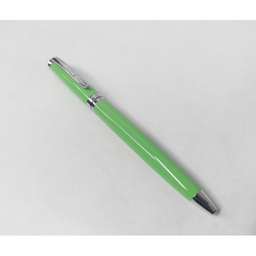 Bolígrafo Micro Vip Amancay Verde Color De La Tinta Azul Color Del Exterior Verde Metalizado