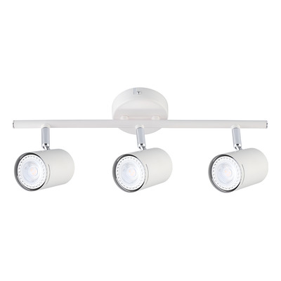 Aplique 3 Luces  Blanco Cromo Moderno Apto Led U1123 Mks