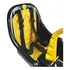 Silla infantil con asiento delantero para bicicleta, color morado/amarillo