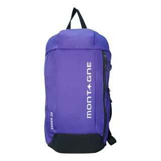 Mochila Montagne Ender 20 Lts Liviana Trekking Ciclismo Color Violeta Diseño De La Tela Liso