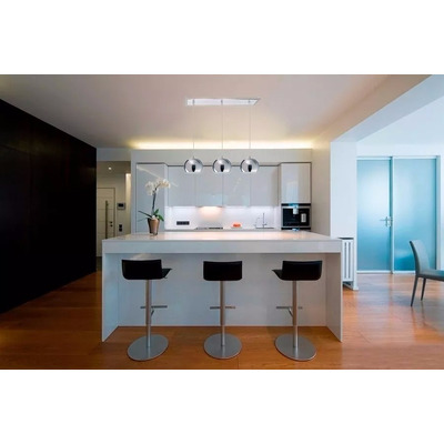 Colgante 3 Luces Cromo Deco Apto Led Moderno Luz Desing