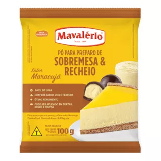 Pó Preparo Para Sobremesa Maracujá 100g Mavalério 