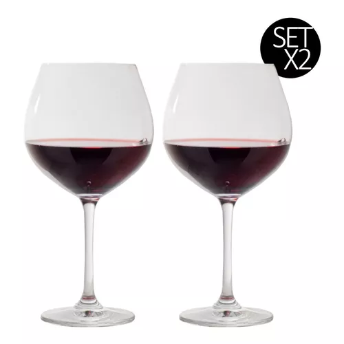 Set 2 Copas Vino Tinto Definition Burgundy – Kitchen Center