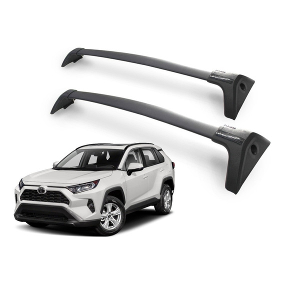 Barras De Techo Transversal Toyota Rav 4 2019-2020. Negra 