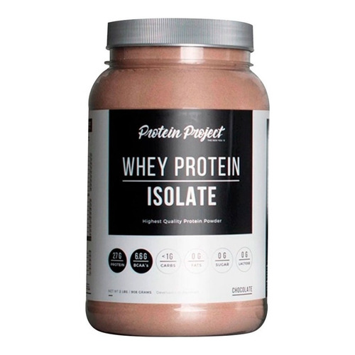 Suplemento en polvo Protein Project  Whey Protein Isolate proteínas sabor chocolate en pote de 908g