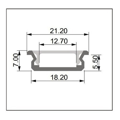 Perfil 80 Cm Led Tactil Dimer Cocina Bajo Alacena Vestidor