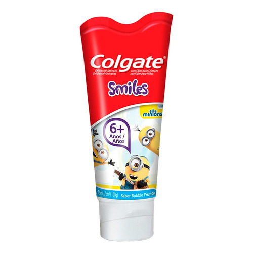 Pasta dental infantil Colgate Smiles Minions en crema sin gluten 75 ml