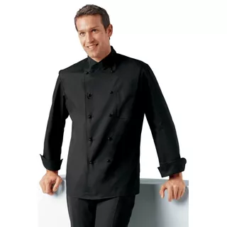 Chaqueta Cocina Jolio Negra Manga Larga Youniforms Chef