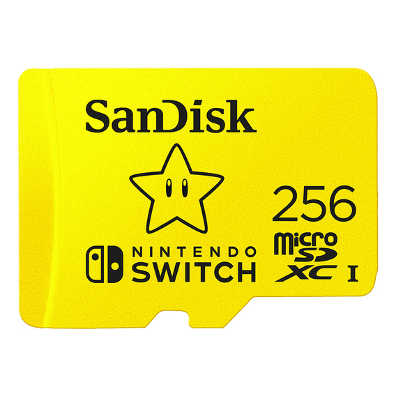 Memoria Sandisk Micro Sd 256gb Nintendo Switch Sdsqxao-256g-