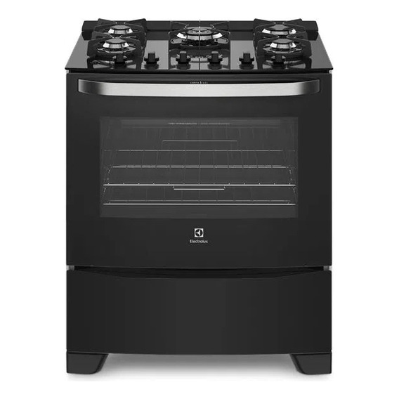 Cocina Electrolux Vidrio Templado 76gs 5 Quemadores Negra