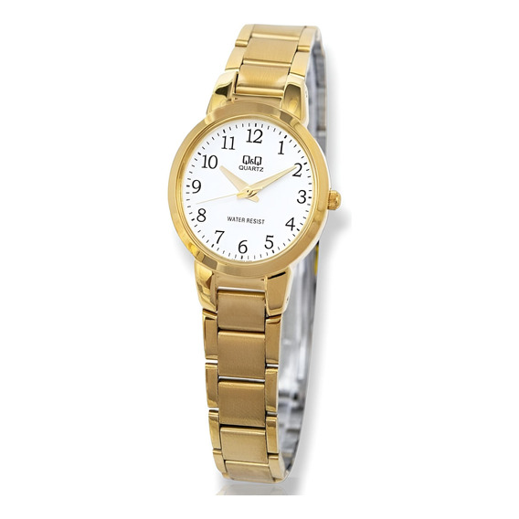 Reloj Pequeño Dorado Mujer Original Ideal Para Regalo 