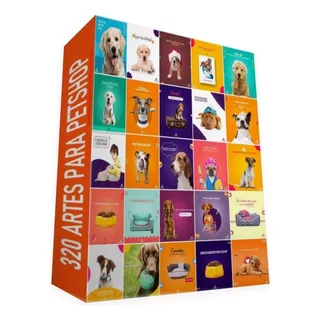 Pack 320 Artes Para Pet Shop Editáveis Psd Pdf