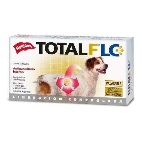 Total Flc Antiparasitario Perros Medianos De 10 A 20 Kg X 2u