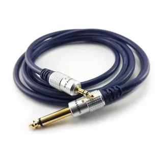 Cable Plug 3,5mm A Plug 1/4 Estéreo Mono 6,35mm 1.8 Metros