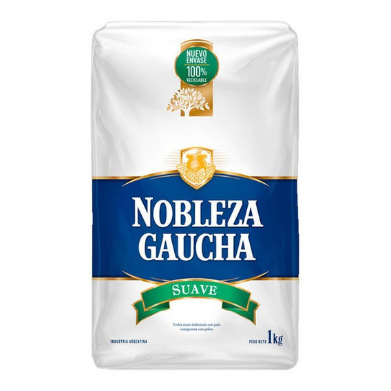 Yerba Mate Nobleza Gaucha Suave Sin Tacc X 1 Kg