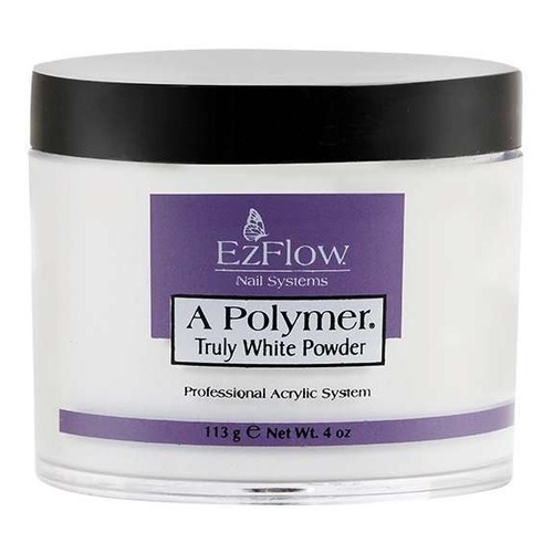 Polímero Polvo A-polymer Acrílico Para Uñas Ezflow 113 G Color Truly White