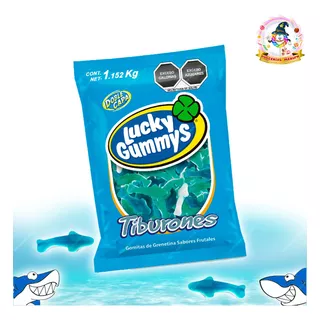Lucky Gummys Tiburones Sabores Frutales Micheladas 1,152 Kg