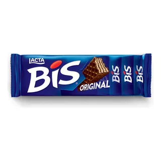 Wafer Com Cobertura E Recheio De Chocolate Bis Original 126g Lacta