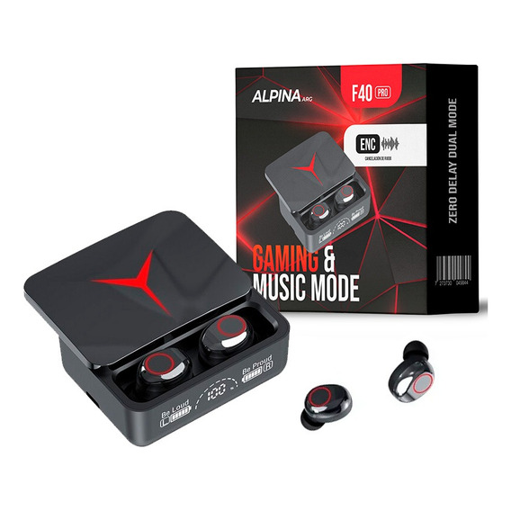 Auriculares Inalambricos Gamer Alpina F40 Pro Bluetooth 5.3