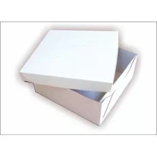 Caja De Sandwiches Blanca - 25x25x10 Cm - 50 Unidades