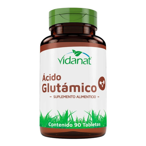 Acido Glutamico 90 Tab Ayuda A Problemas De Próstata Sabor Neutro