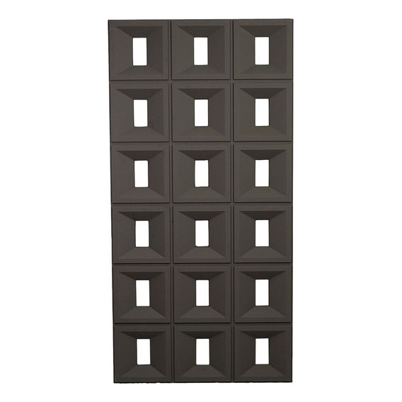 Panel Celosia Muro Para Decorar Pu 3d Rectangular 120x60cm