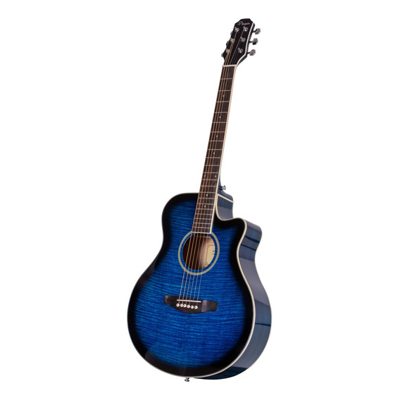 Guitarra Acustica Parquer Tipo Apx Azul Media Caja Corte