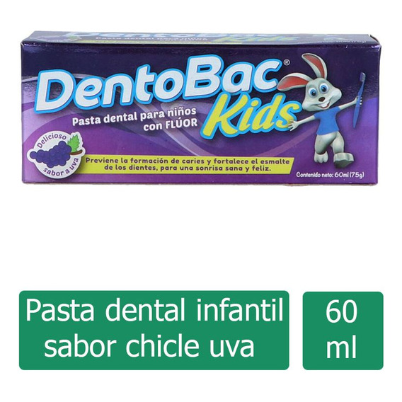 Crema Dental Dentobac Kids Tubo Con 60 Ml