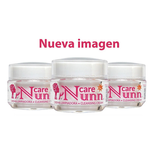  Nunn Care 3 Cremas Limpiadoras 100% Originales Tipos de piel Grasa, Seca, Mixta