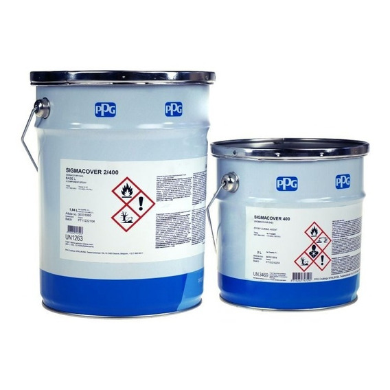 Ppg Esmalte Epoxi Pisos Hb  (a+b+dil) Gris/pastel-5 L