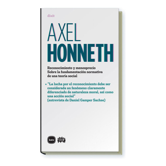 Axel Honneth. Reconocimiento Y Menosprecio