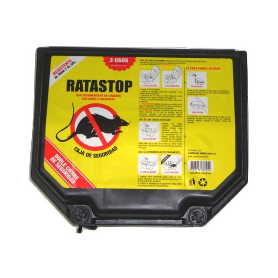 Caja Portacebo Rata Stop + Trampera Eco Trampa Control Ratas
