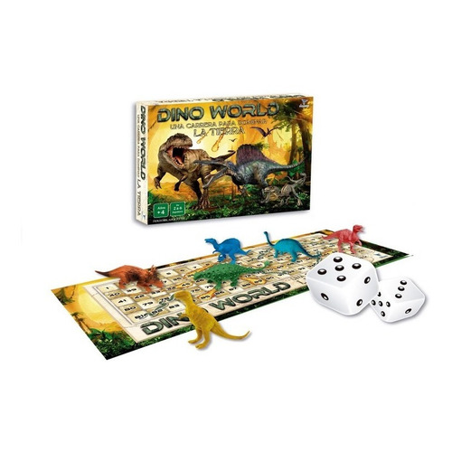 Juego De Mesa Dino World Carrera Toto Games Original Lelab