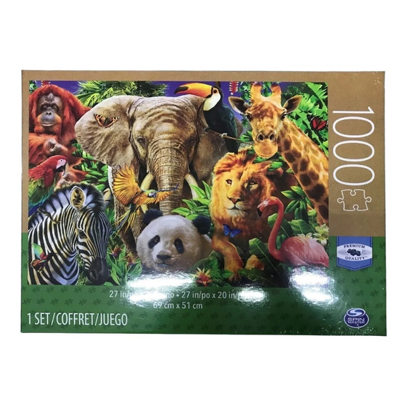 Juego Puzzle Spin Master Animales Para Niños 1000 Pieza Febo