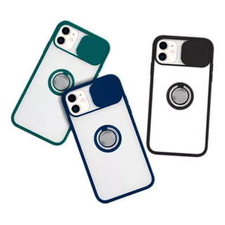 Capa Capinha Suporte Dedo Slide Câmera Para iPhone 7/8 Xr 11