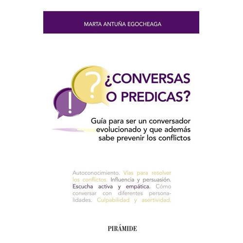 Conversas O Predicas, De Antuña Egocheaga, Marta. Editorial Ediciones Piramide, Tapa Blanda En Español